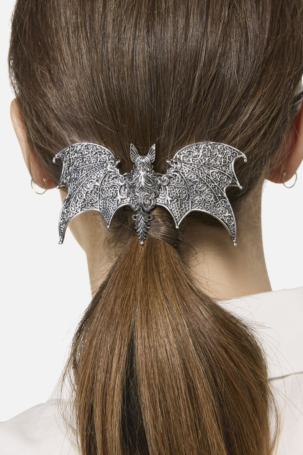 Black Friday - Bat Barrette Clip - silver