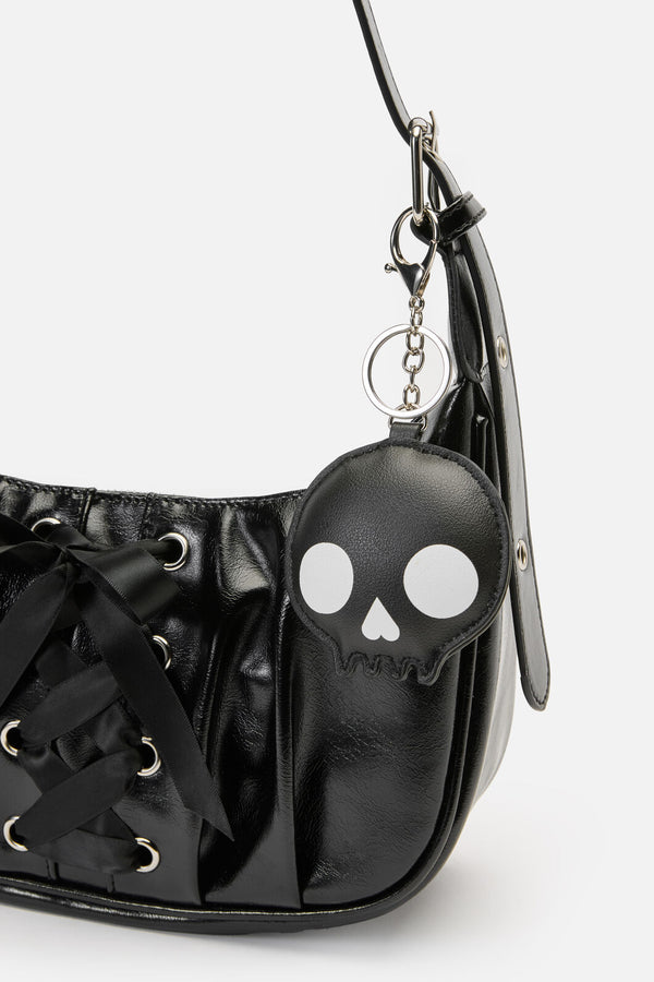 Black Friday - Skull Key Bag Charm - black