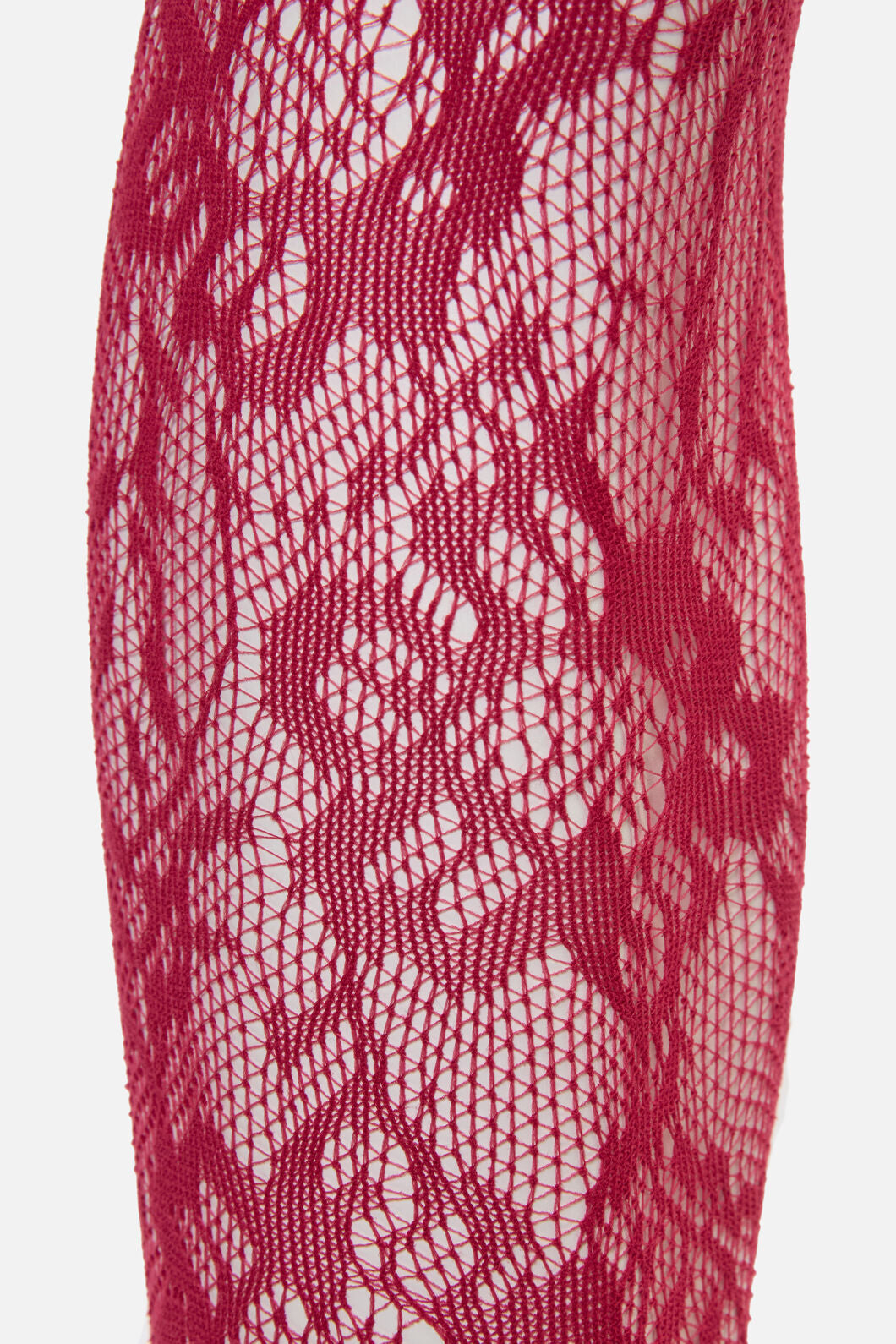 Black Friday - Red Floral Mesh Tights - red