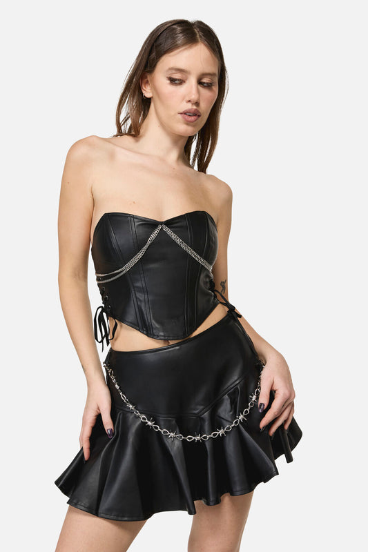 Black Friday - Large Barb Pant Chain - silver