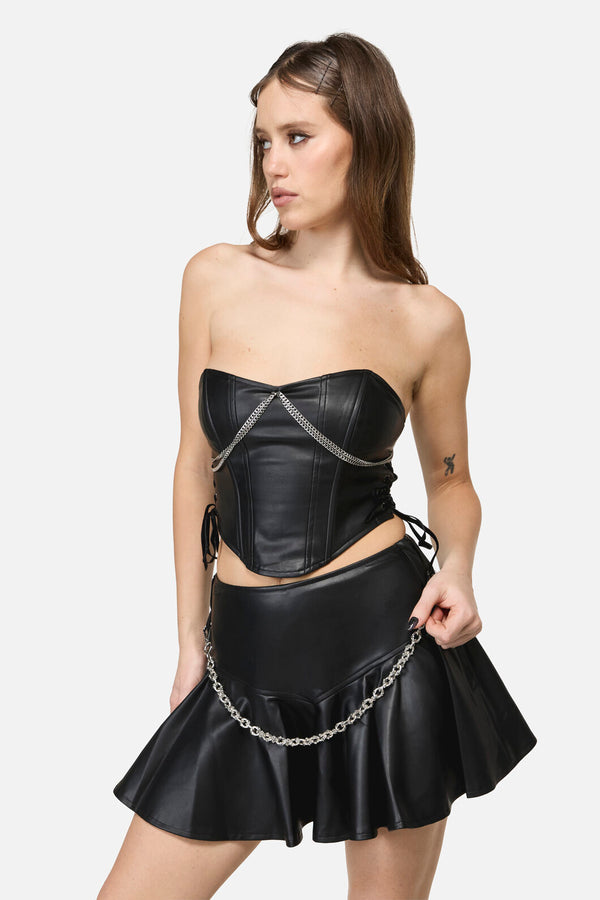 Black Friday - Skull Ring Pant Chain - silver