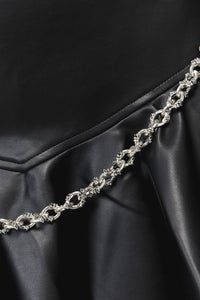 Black Friday - Skull Ring Pant Chain - silver