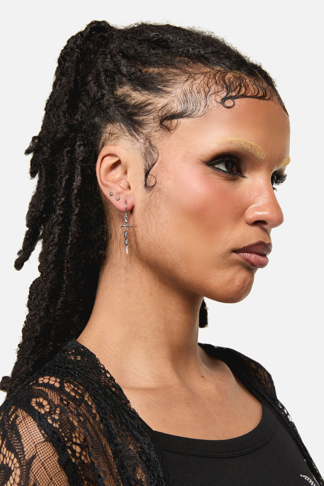 Black Friday - Skull & Sword Sleepers - silver