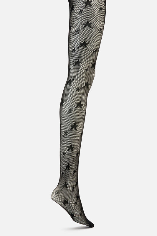Black Friday - Star Fishnets - black