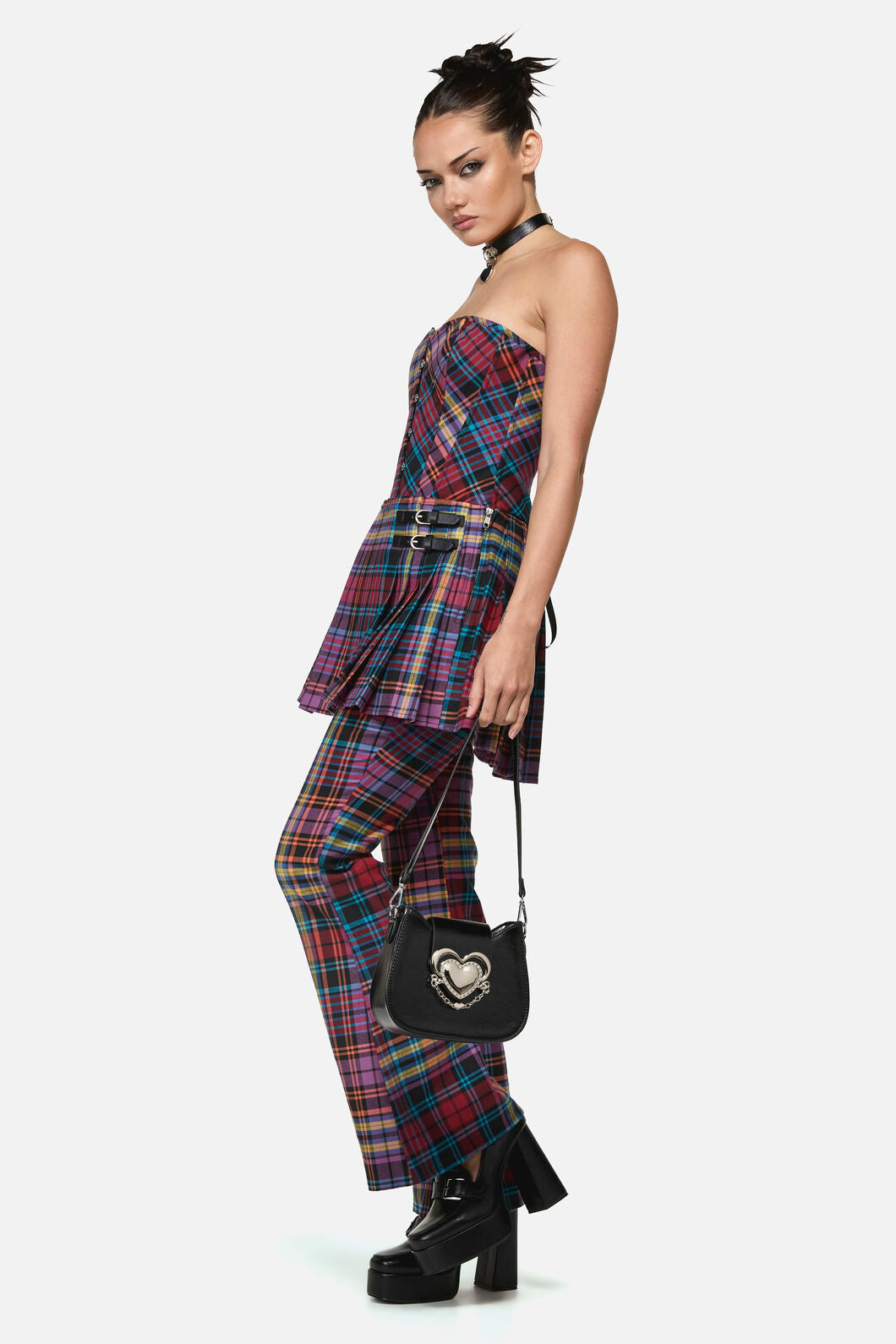 Black Friday - Centre Heart Structured Bag - black