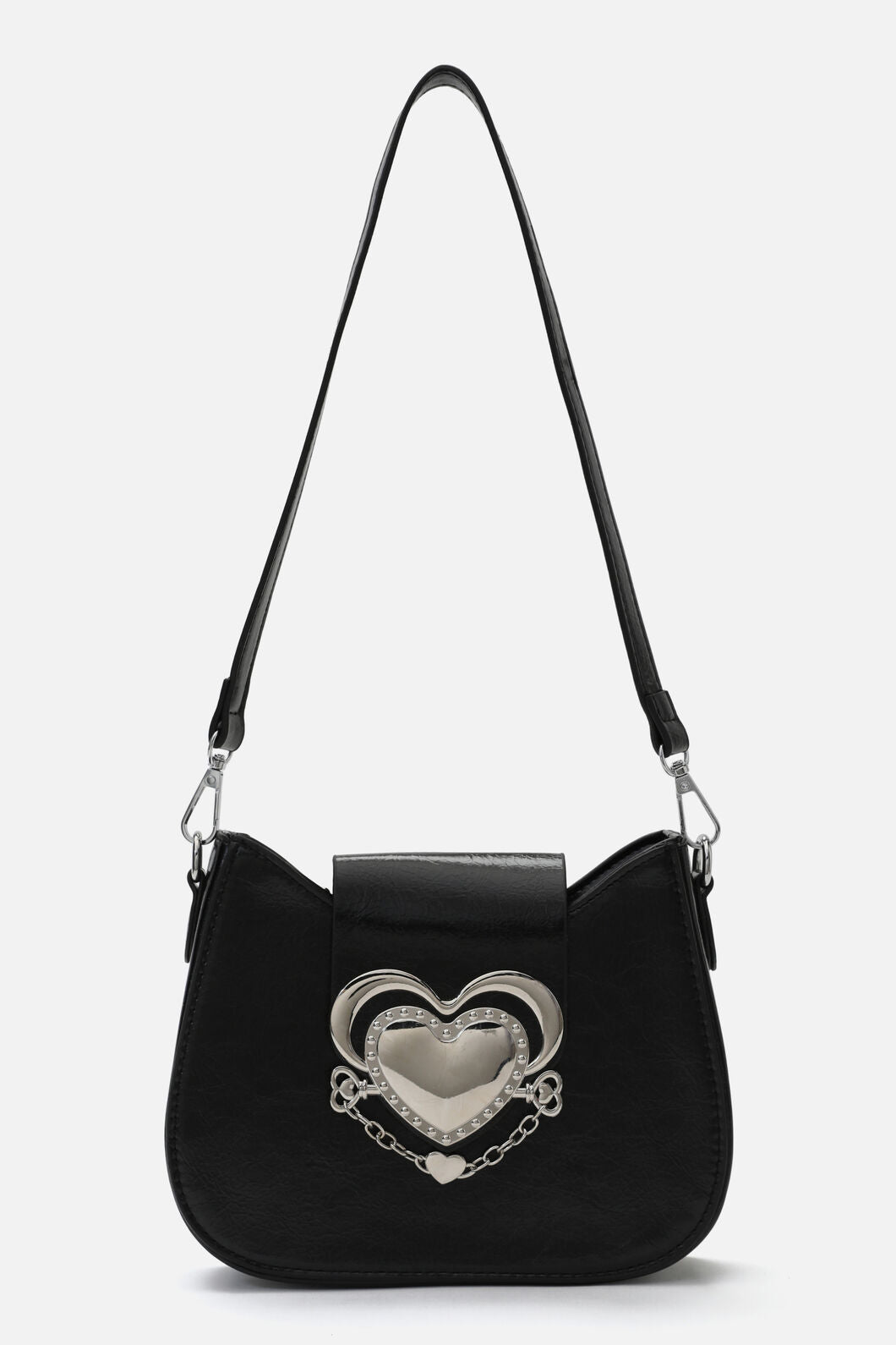 Black Friday - Centre Heart Structured Bag - black