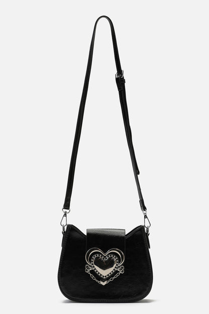 Black Friday - Centre Heart Structured Bag - black
