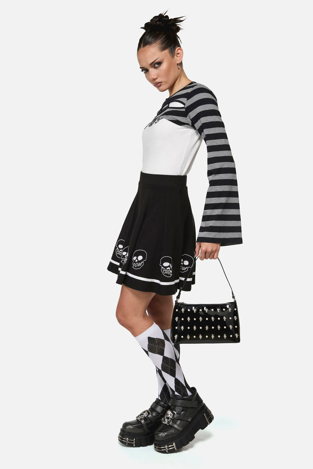 Black Friday - Cranium Skull Handbag - black