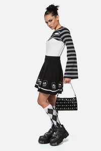 Black Friday - Cranium Skull Handbag - black