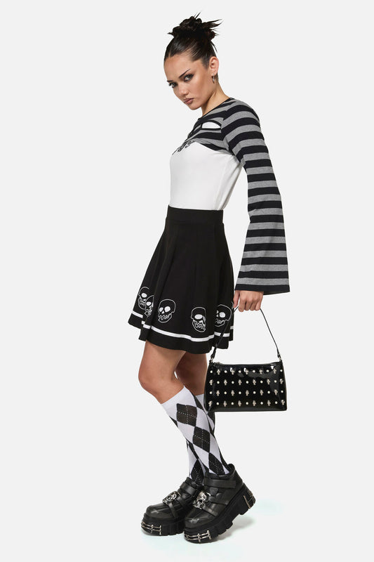 Black Friday - Cranium Skull Handbag - black