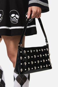 Black Friday - Cranium Skull Handbag - black