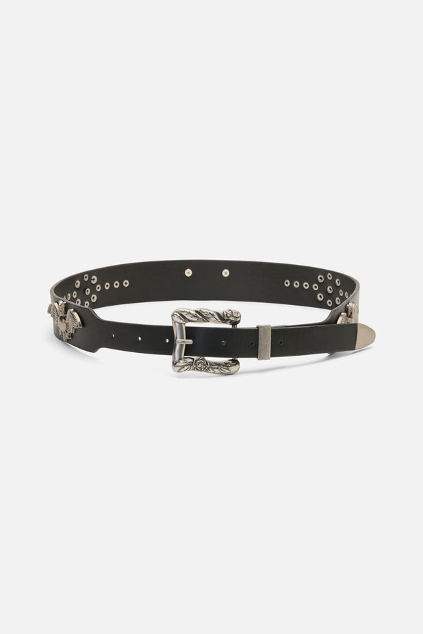 Black Friday - Bat & Stud Belt - black