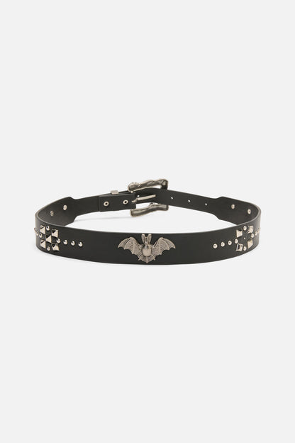 Black Friday - Bat & Stud Belt - black