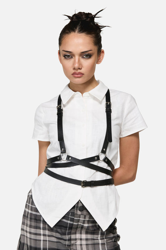 Black Friday - Cross Over Harness - black