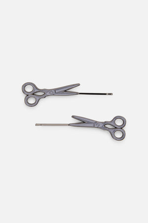 Black Friday - Scissor Snips Hair Pins - silver