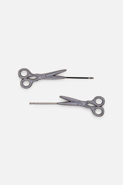 Black Friday - Scissor Snips Hair Pins - silver