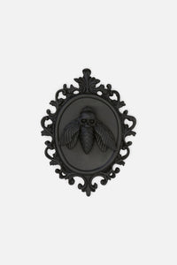 Black Friday - Death Moth Cameo Wall Hanging - black