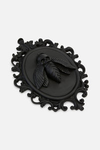 Black Friday - Death Moth Cameo Wall Hanging - black