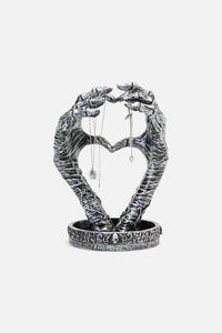 Black Friday - Hand Heart Jewellery Holder - grey