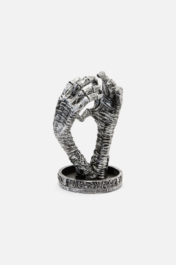 Black Friday - Hand Heart Jewellery Holder - grey