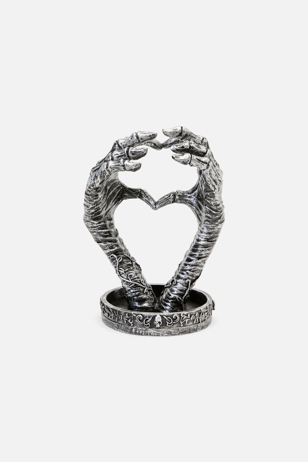 Black Friday - Hand Heart Jewellery Holder - grey