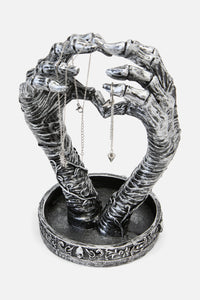 Black Friday - Hand Heart Jewellery Holder - grey