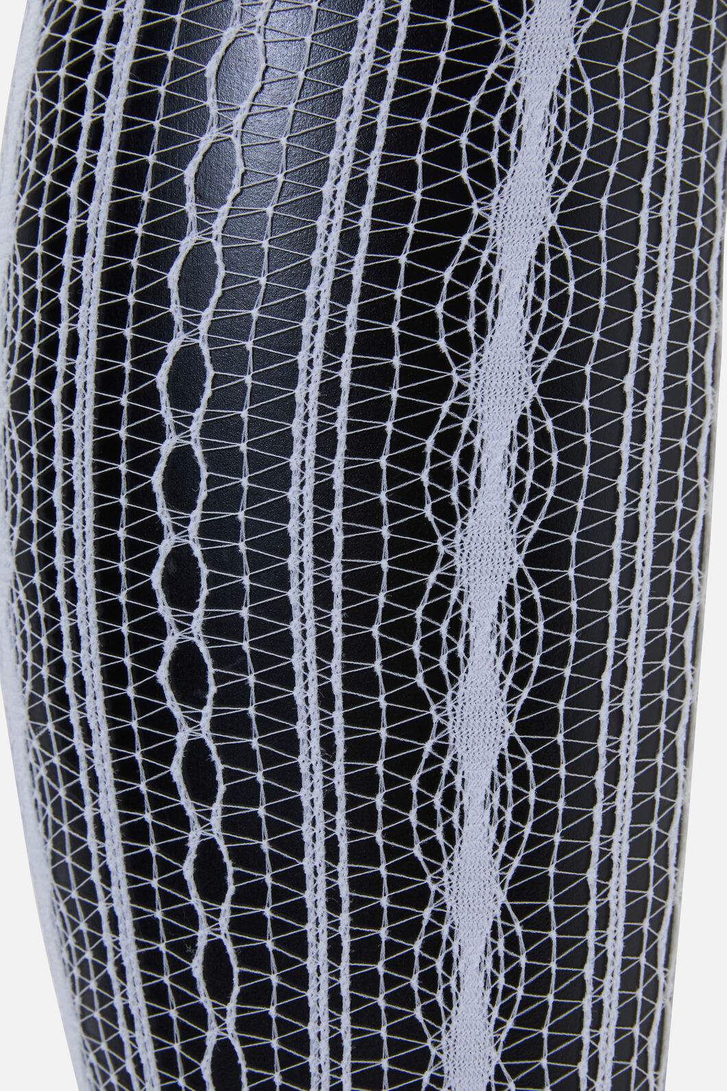 Black Friday - White Vertical Fishnet Tights - white