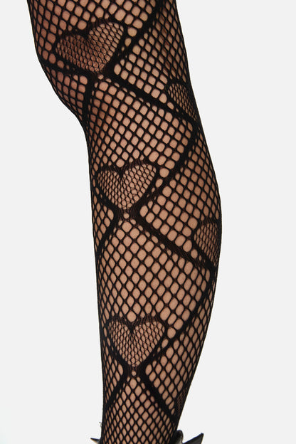 Black Friday - In Love Suspender Fishnets - black