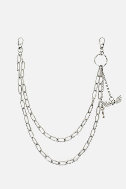 Black Friday - Lock & Key Pant Chain - silver