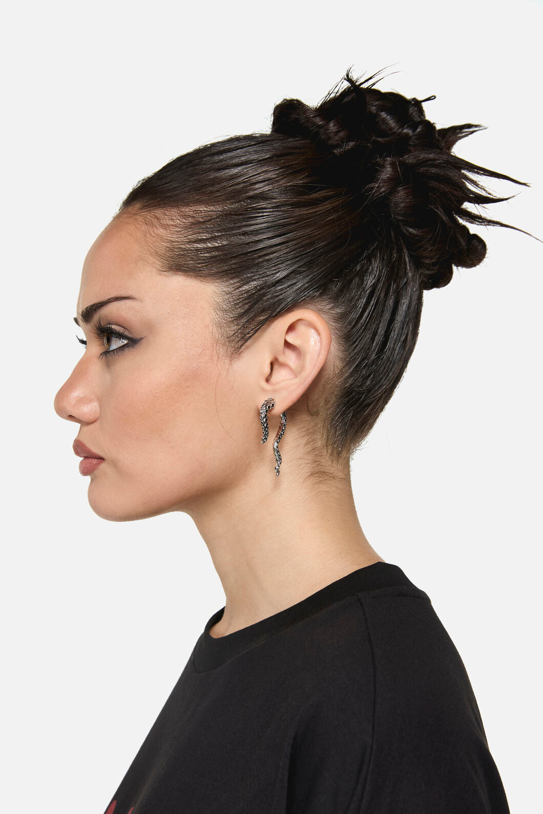 Black Friday - Tentacle Earrings - silver