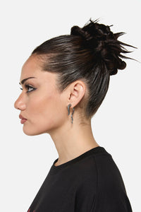 Black Friday - Tentacle Earrings - silver