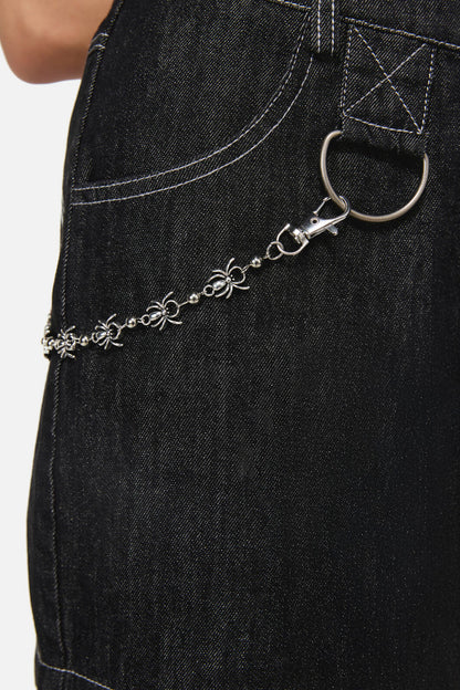 Black Friday - Spider Pants Chain - silver