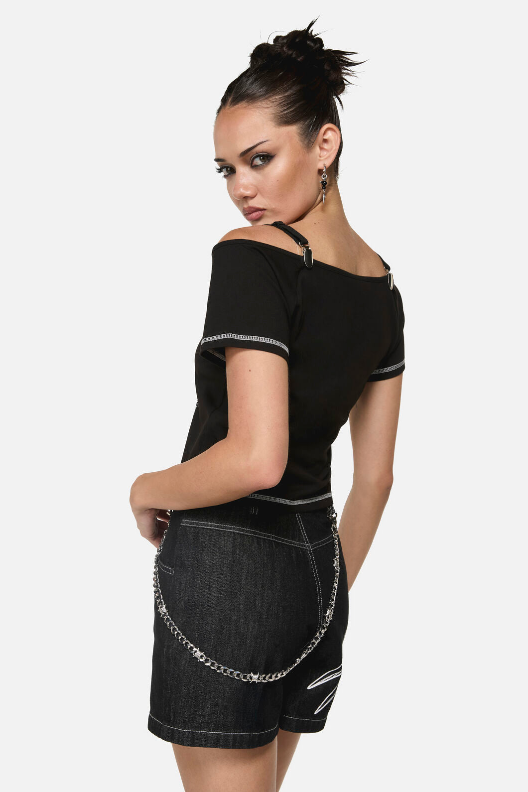 Black Friday - Thick Barbed Chain - silver