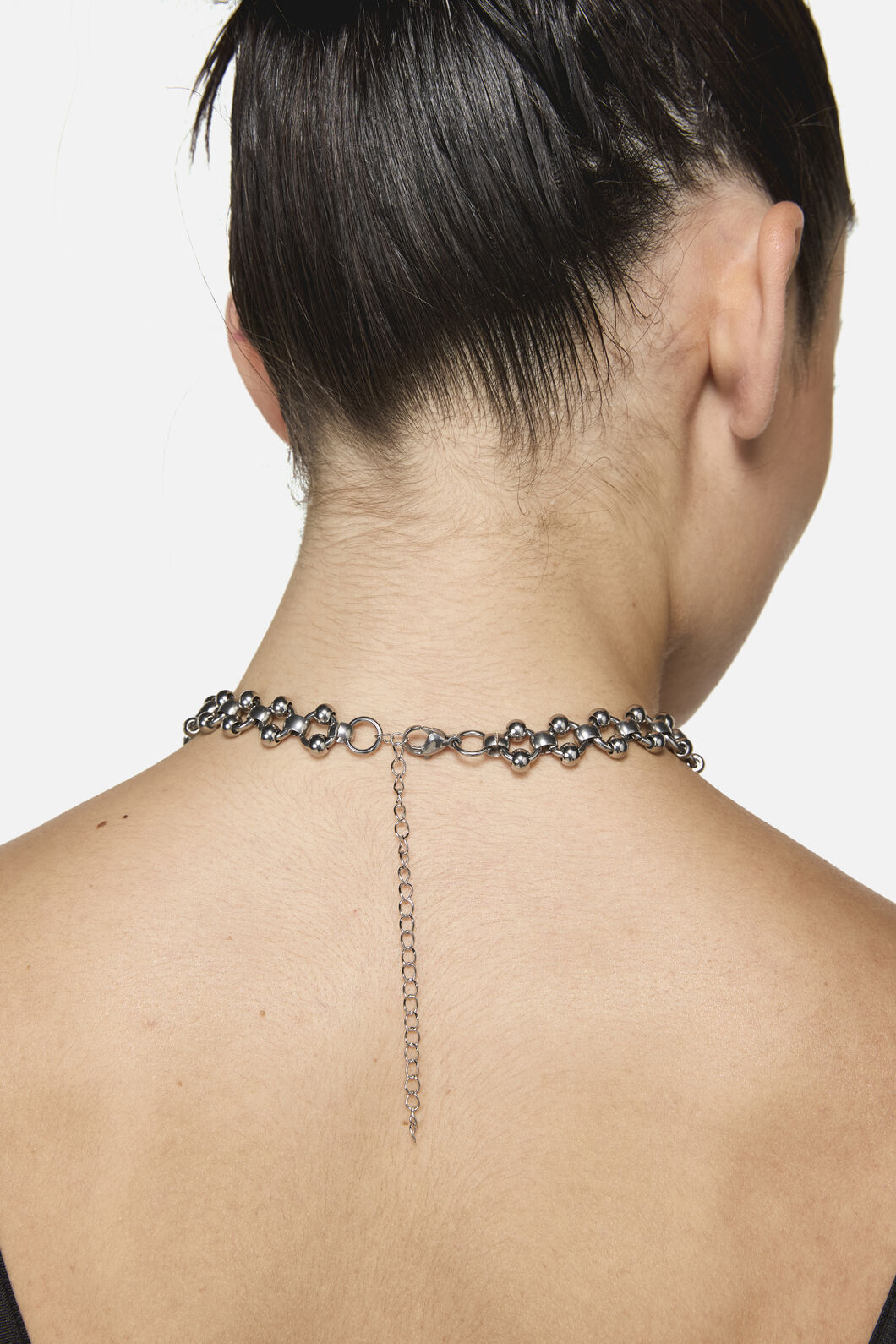 Black Friday - Ring & Ball Necklace - silver