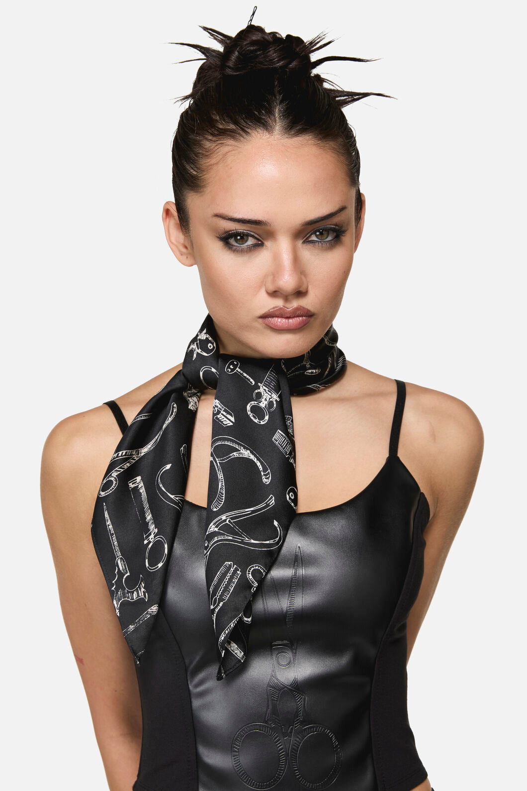 Black Friday - Barbaric Satin Scarf - black