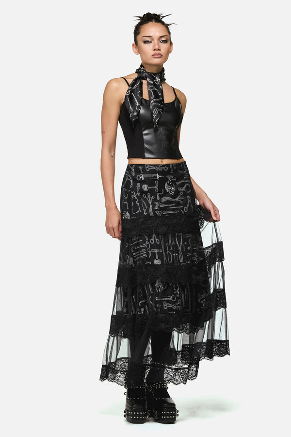 Black Friday - Barbaric Satin Scarf - black