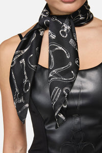 Black Friday - Barbaric Satin Scarf - black