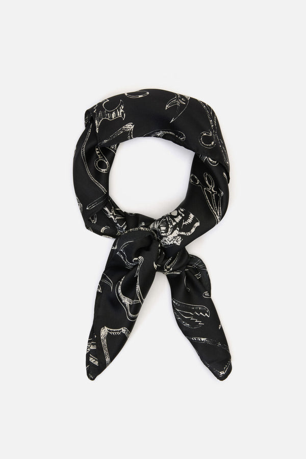 Black Friday - Barbaric Satin Scarf - black