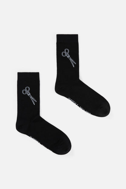 Black Friday - Scissor Snips Socks - black