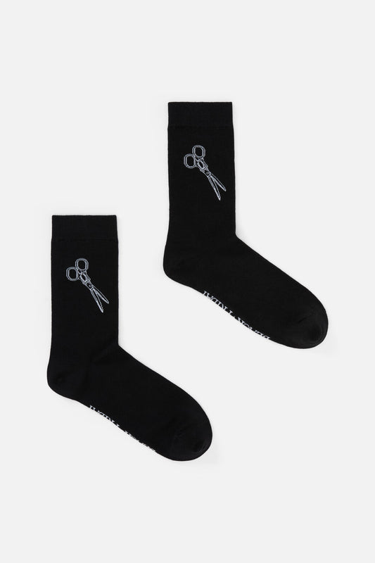 Black Friday - Scissor Snips Socks - black