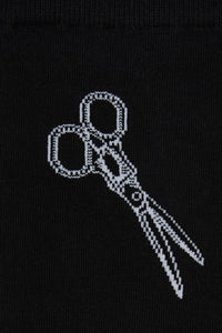 Black Friday - Scissor Snips Socks - black