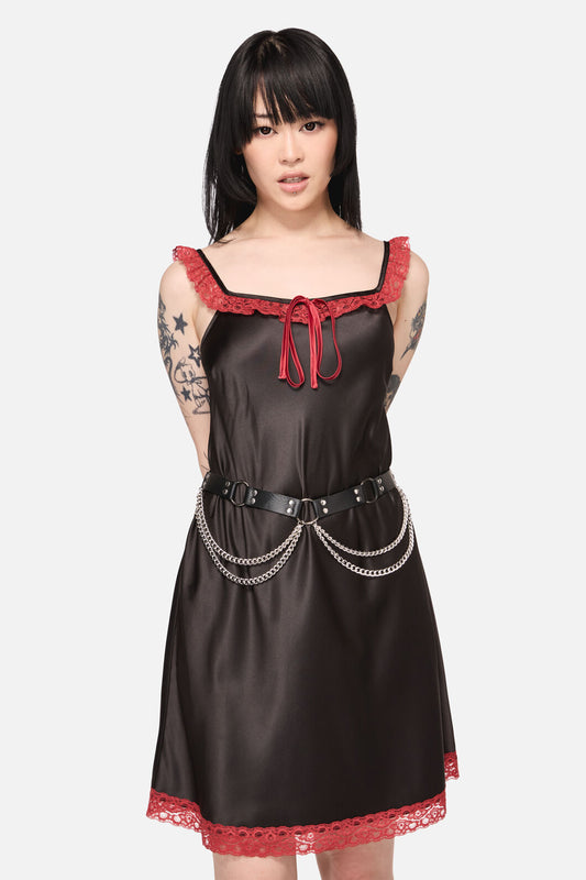 Black Friday - O-Ring & Chain Belt - black-silver