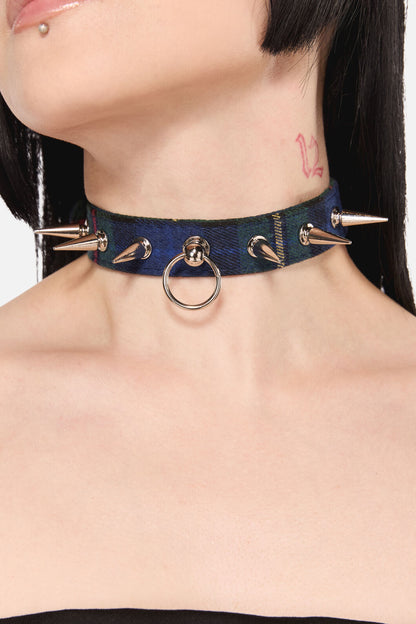 Black Friday - Diablo Goth Tartan Choker - multi