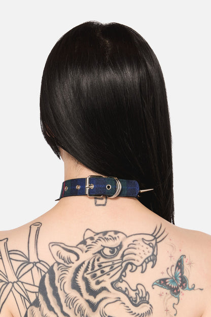 Black Friday - Diablo Goth Tartan Choker - multi