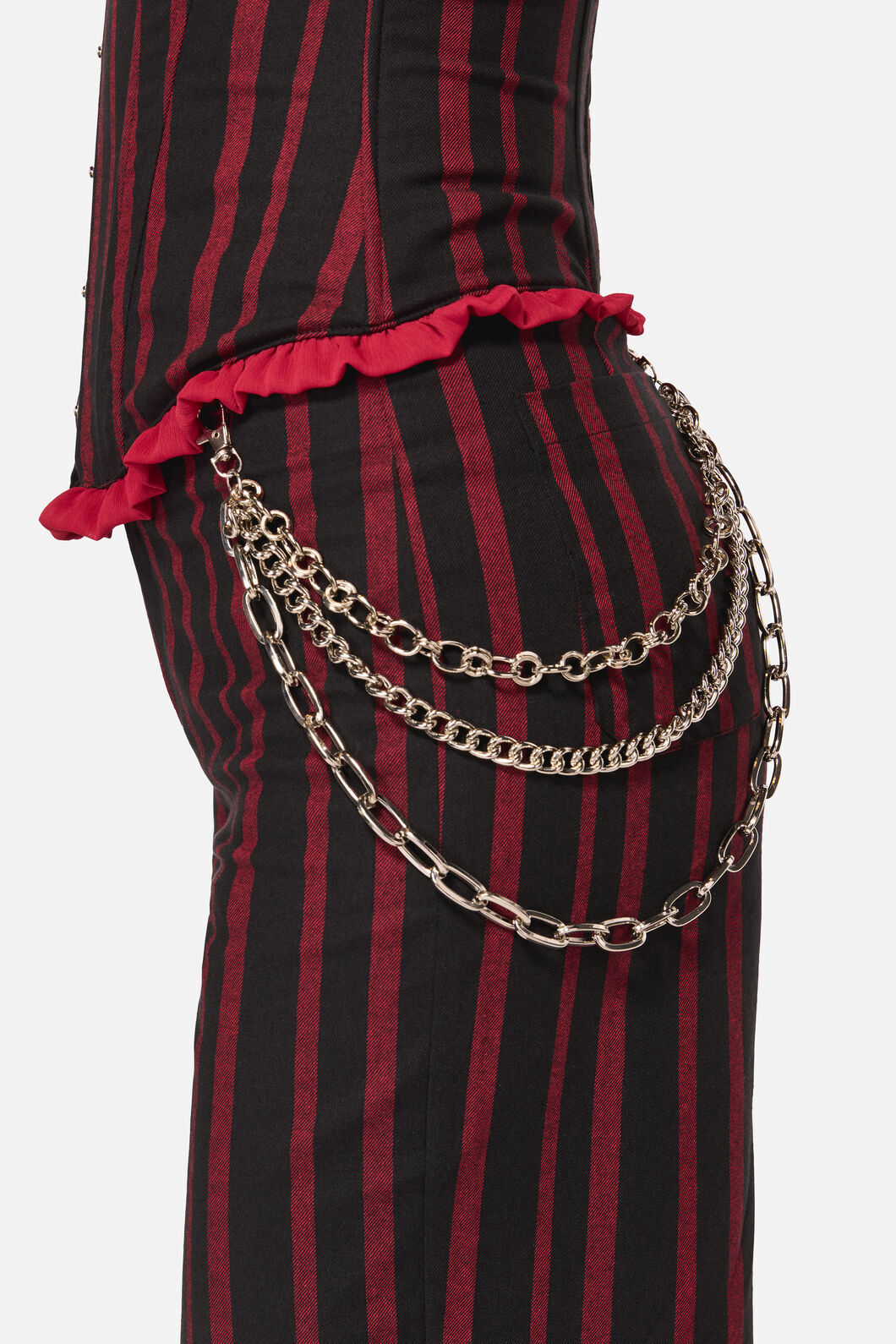 Black Friday - Chunky Triple Chain - silver