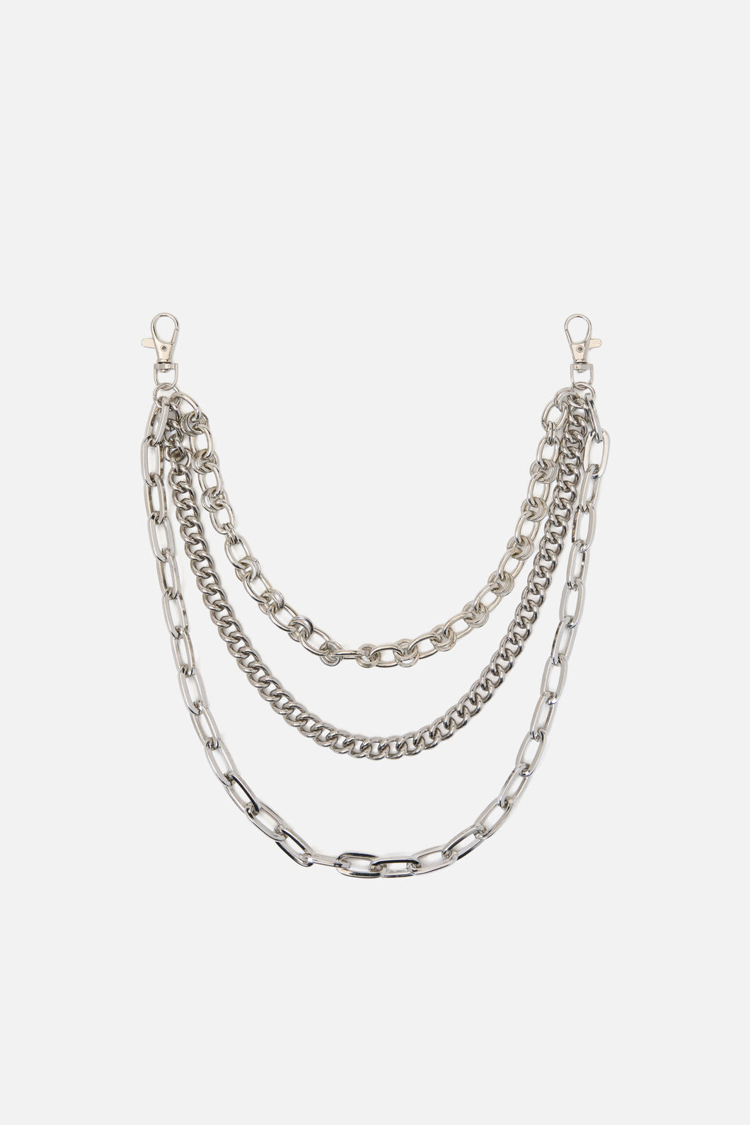 Black Friday - Chunky Triple Chain - silver