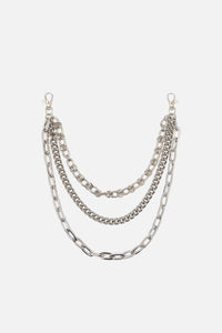 Black Friday - Chunky Triple Chain - silver