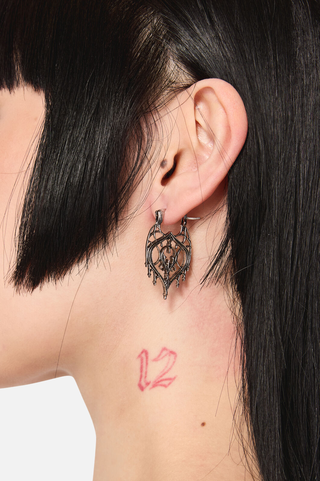 Black Friday - Gothic Statement Earrings - silver