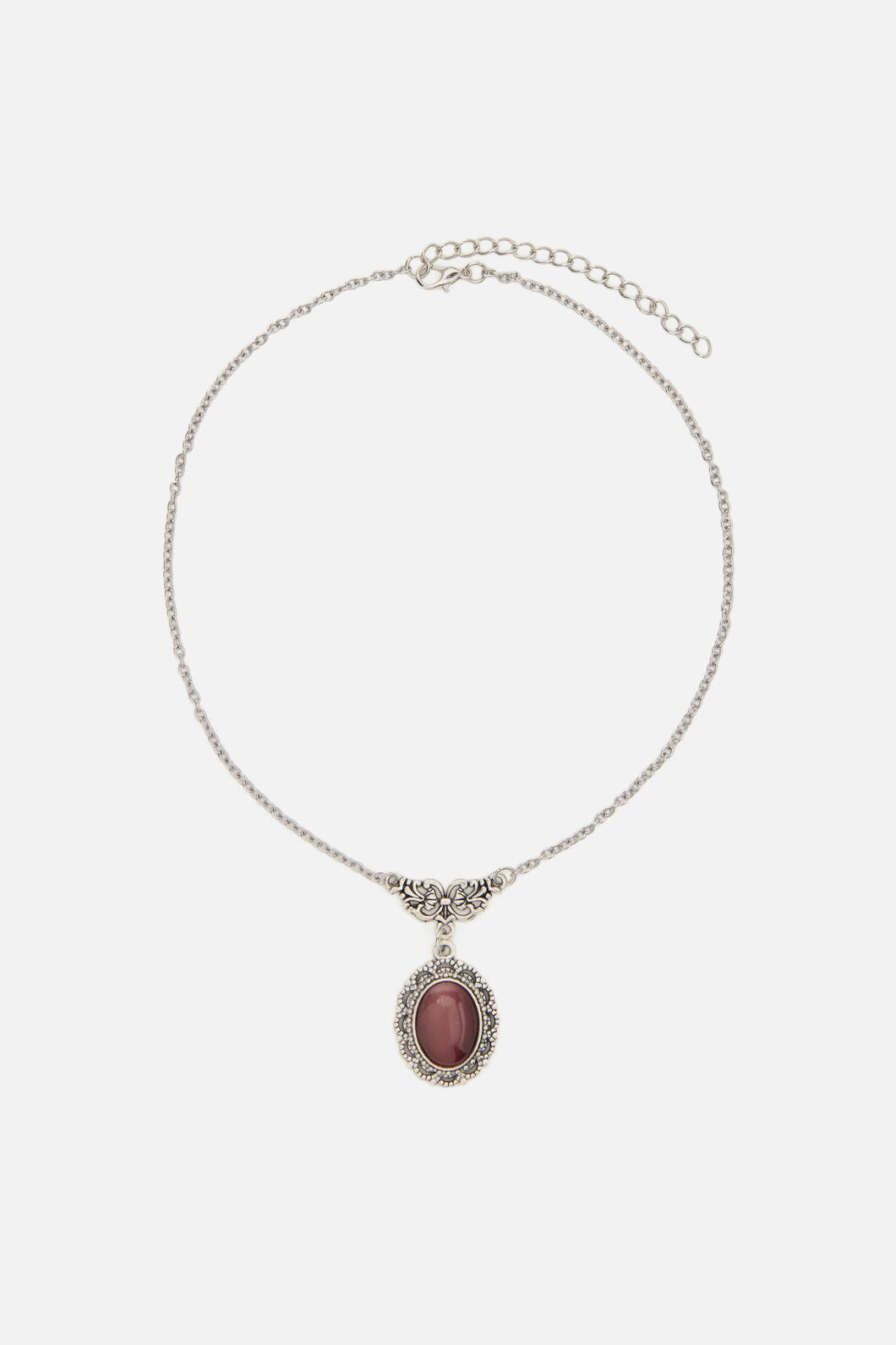 Black Friday - Pretty Purple Charm Necklace - silver
