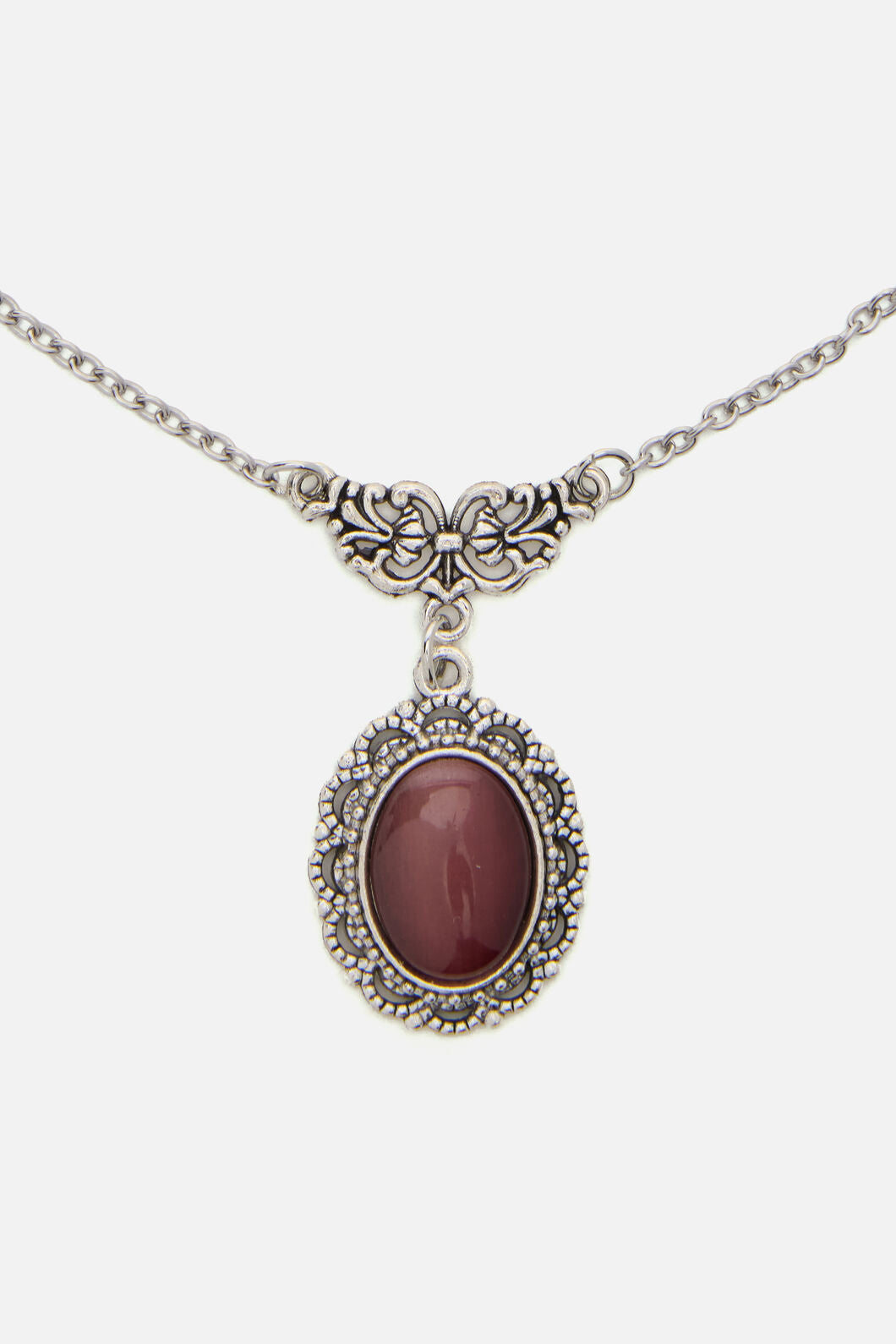 Black Friday - Pretty Purple Charm Necklace - silver